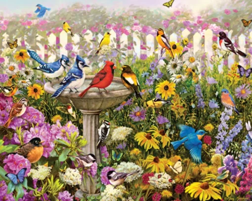 White Mountain - 1015 - Birds of Summer (Greg Giordano) - 550 Piece