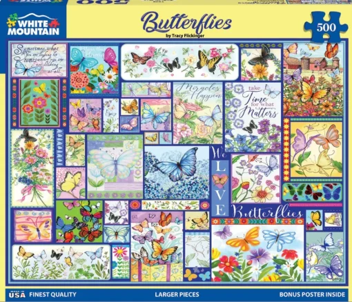 White Mountain - 1930 - Butterflies (Tracy Flickinger) - 500 Larger Pieces