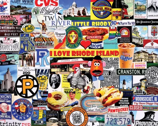 White Mountain - 1719 - I Love Rhode Island (Charlie Girard) - 1000 Piece