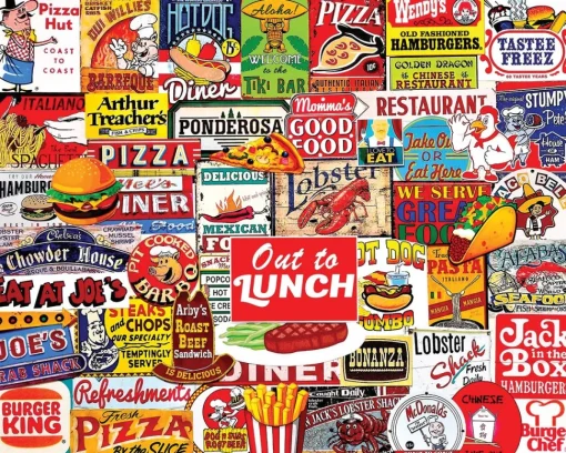 White Mountain - 1660 - Out To Lunch ( Charlie Girard) - 1000 Piece