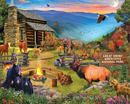 White Mountain - 1904 - Smoky Mountains National Park (David Maclean) - 1000 Piece