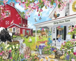 White Mountain - 1741 - Spring Green Farm (Joelle McIntyre) - 1000 Piece