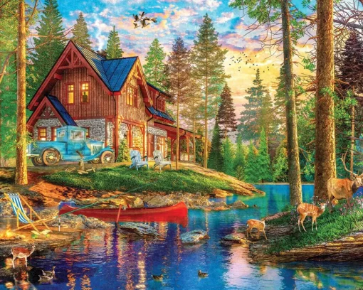 White Mountain - 1907 - Summer Retreat (Dominic Davison) - 1000 Piece