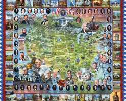 White Mountain - 549 - United States Presidents - 1000 Piece