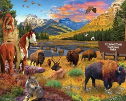 White Mountain - 1787 - Yellowstone National Park (David Maclean) - 1000 Piece