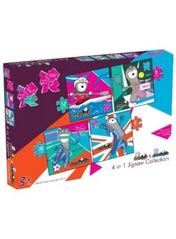 Winning Moves - Mascots Olympic Puzzle 4 in 1