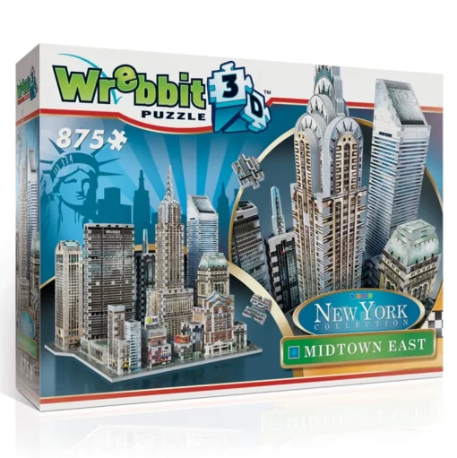 Wrebbit - 02011 - New York Midtown East - 875 Foam Backed Puzzle Pieces 3D