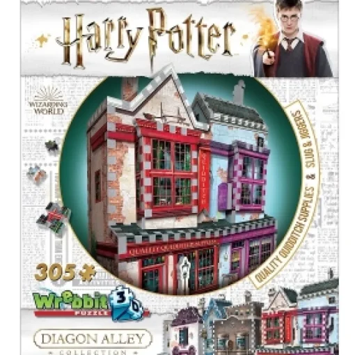 Wrebbit - W3D-509 - Diagon Alley - Quality Quidditch Supplies - 305 Foam-Backed Puzzle Pieces