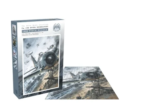 Zee Productions - BELL004PZT - Fw 190 Over Normandy (Pips Priller - Luftwaffe Fw 190 Strafing D-Day Beaches) The Keith Burns Collection) - 1000 Piece